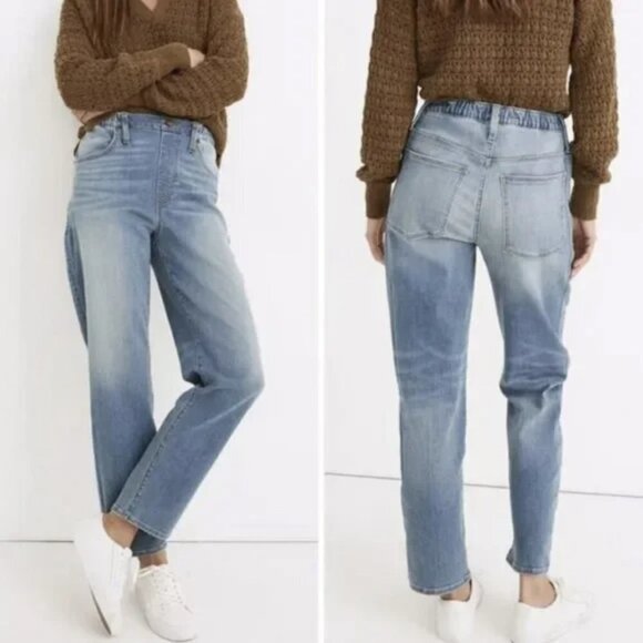 Madewell Pull-On Jeans Keefe Wash - Picture 1 of 8